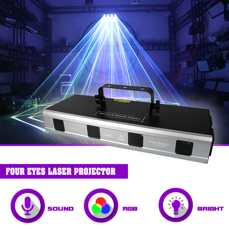 Sunart 4w 4 olhos projetor las - Audio Music Dj avaliação e preço